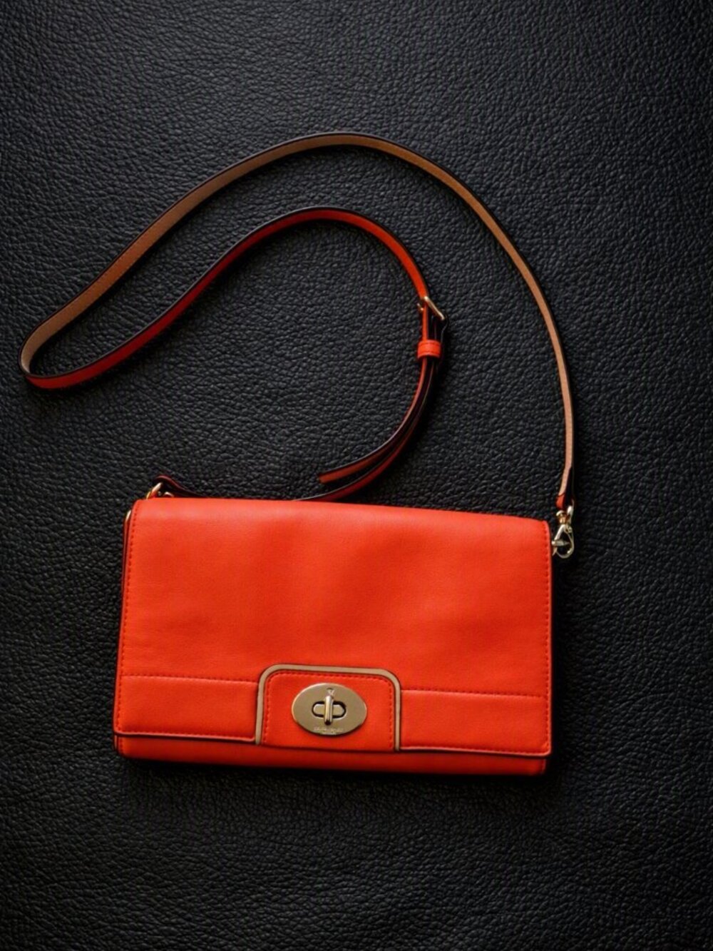 Kate Spade Coral Rec Juliana Hampton Road Leather Crossbody Bag NWOT